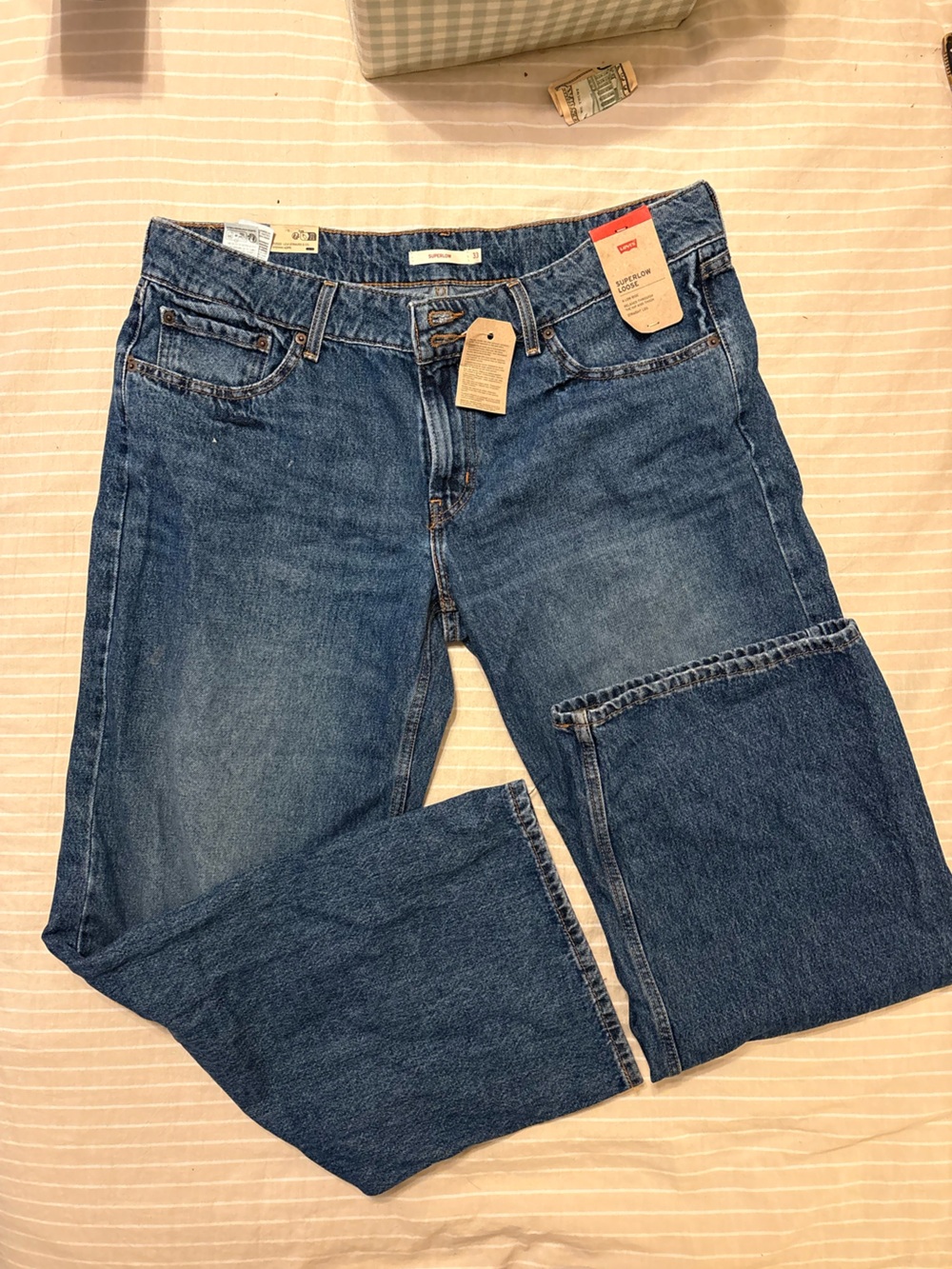 Levi's Men's Blue Straight-Leg Denim Jeans